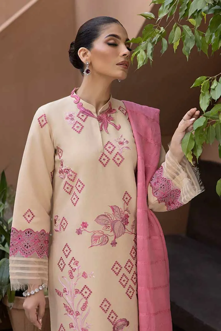 02 Pinar Carnation Winter Shawl Karandi Collection