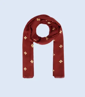 A4976-MAROON-Scarf For Women