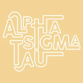 Alpha Sigma Tau Retro Lettering Design