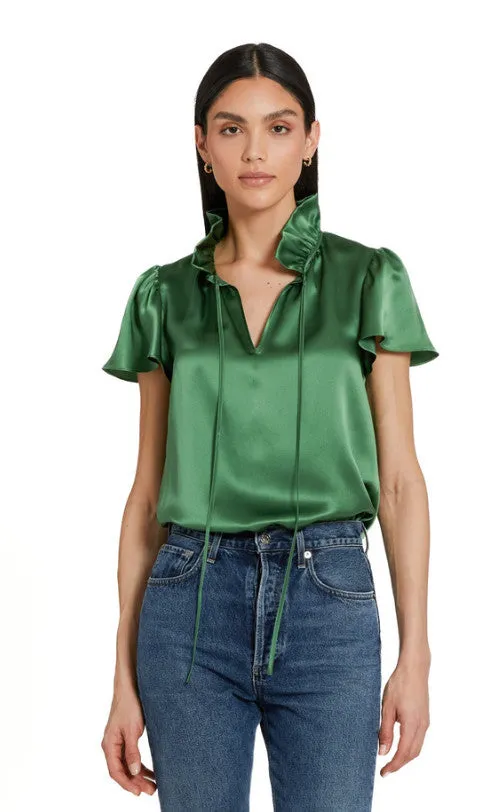 Amanda Uprichard - Vittoria S/S Silk Top