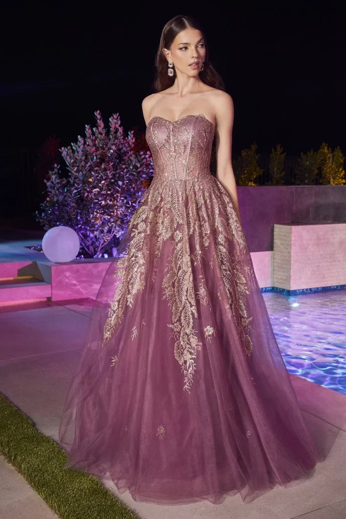 Amore | Strapless Layered Tulle Ball Gown | LaDivine J852