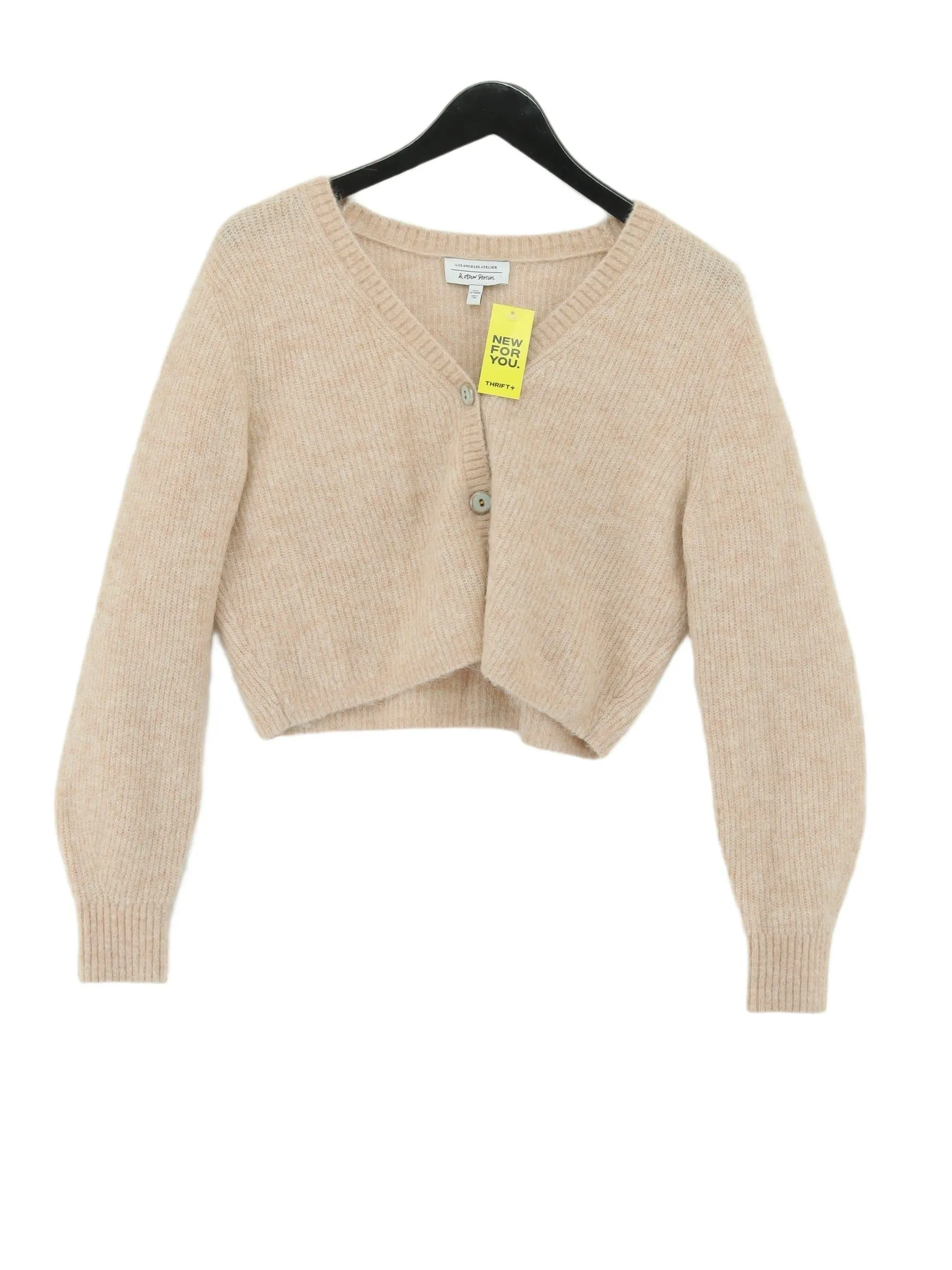 & Other Stories Women's Cardigan S Tan Polyamide with Elastane, Other, Wool