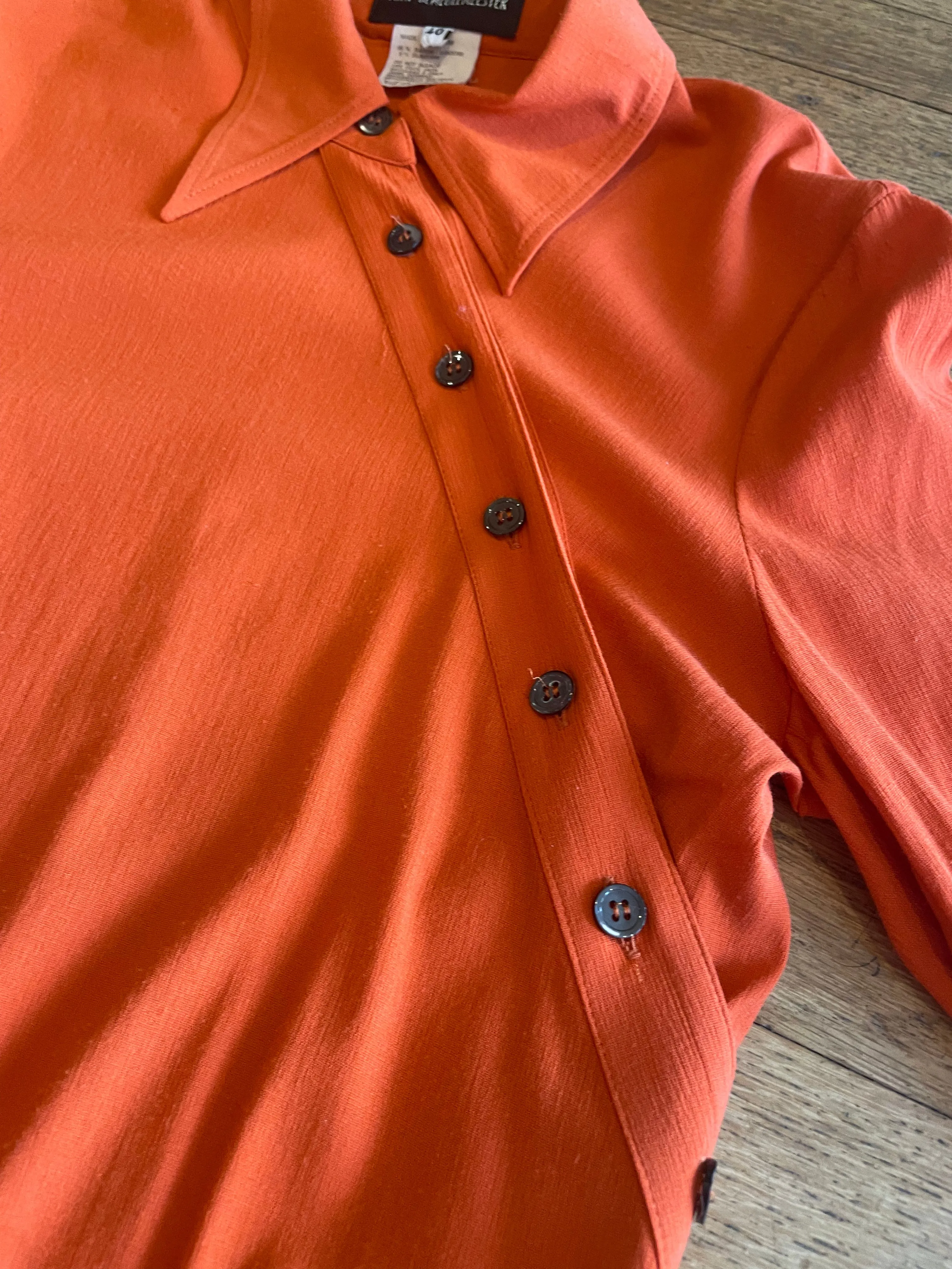 Ann Demeulmeester Orange Blouse