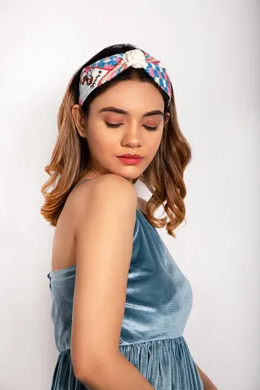 Aquaholic Embroidered Hairband