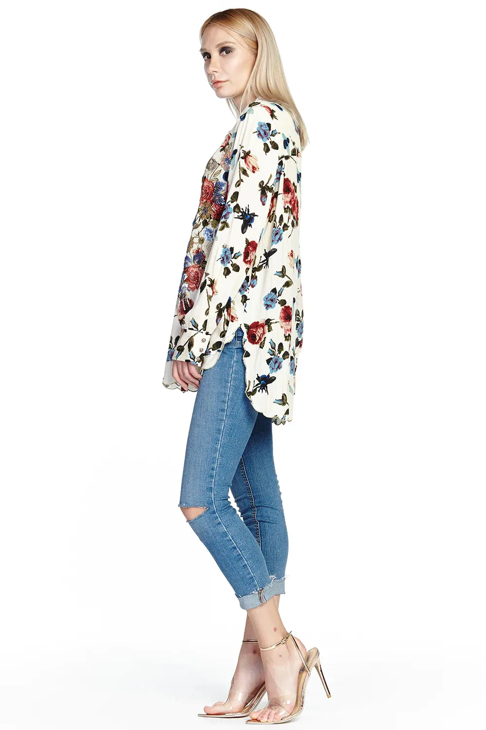 Aratta Floral Button Down