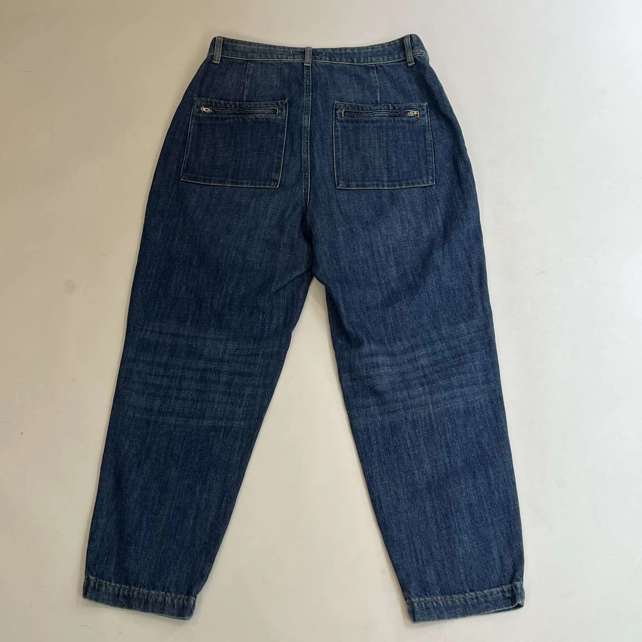 Ba&Sh Vintaged Blue High Waist Patch Pocket Jeans L