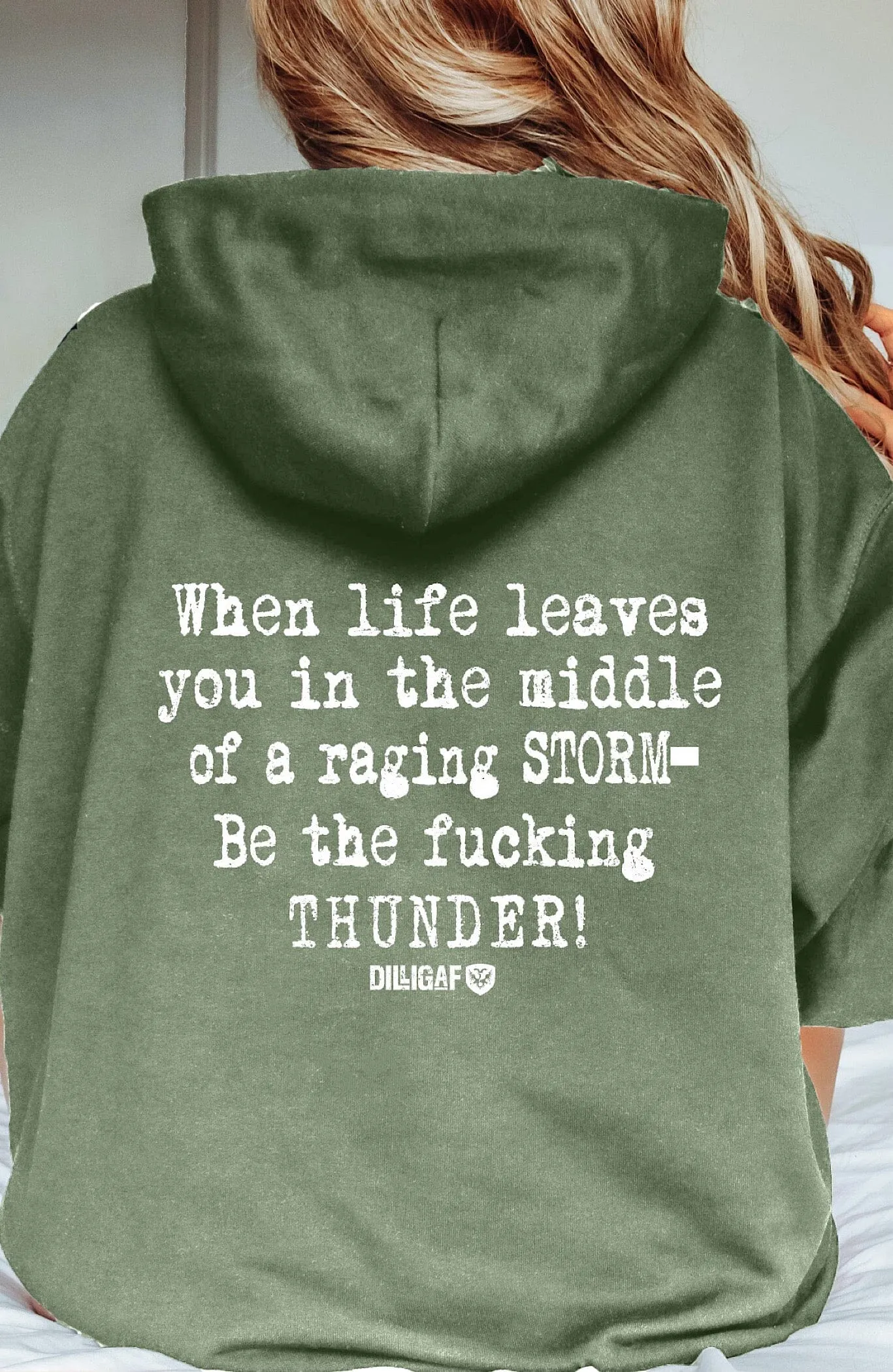 Be the fucking thunder Pullover Hoodie