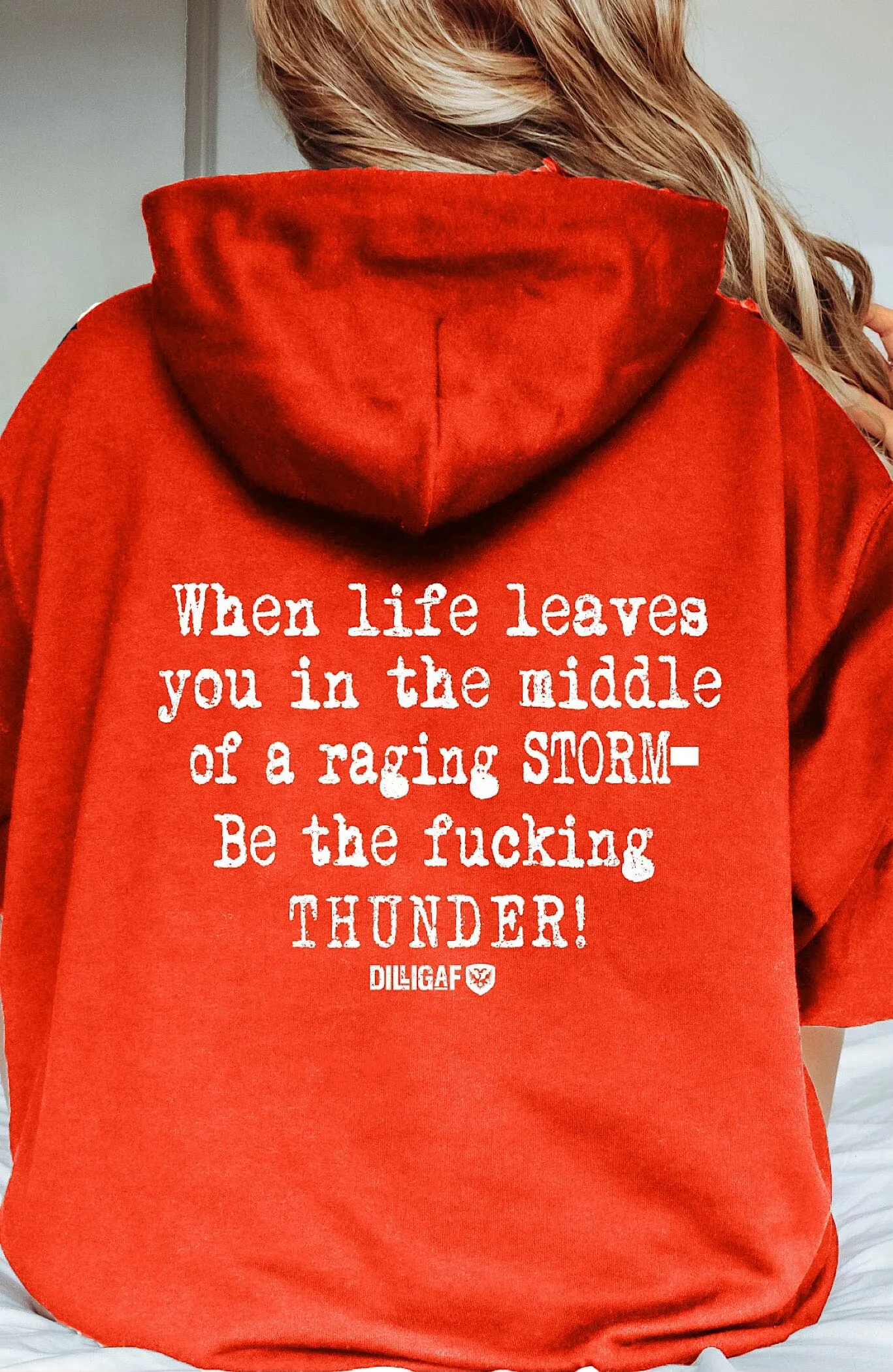 Be the fucking thunder Pullover Hoodie