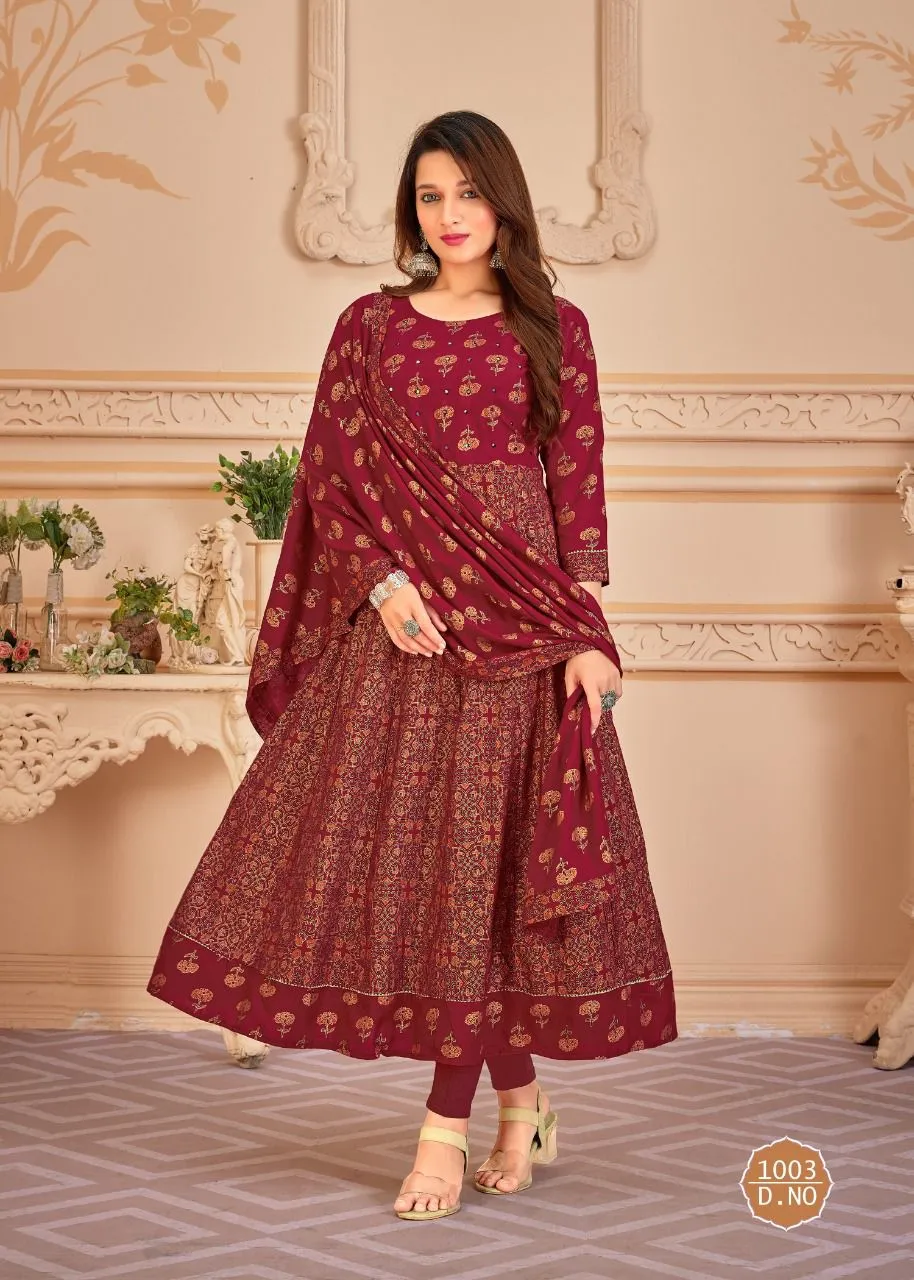 Beautiful Wedding wear Women Kurti Top with Dupatta