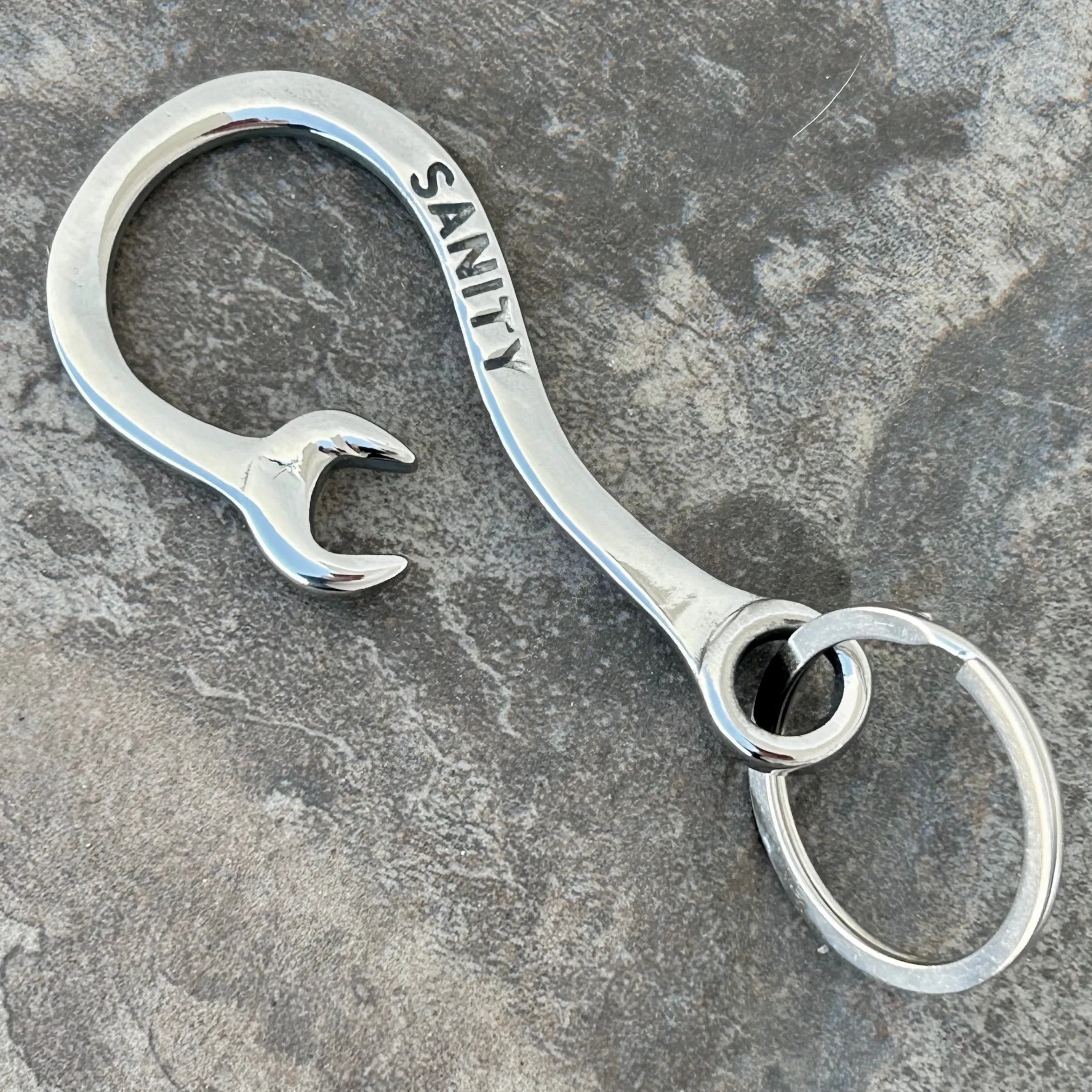 Belt Clip / Clasp - Wrench Hook - Polished - Upgrade Your Wallet / Key Chain - WCC-18