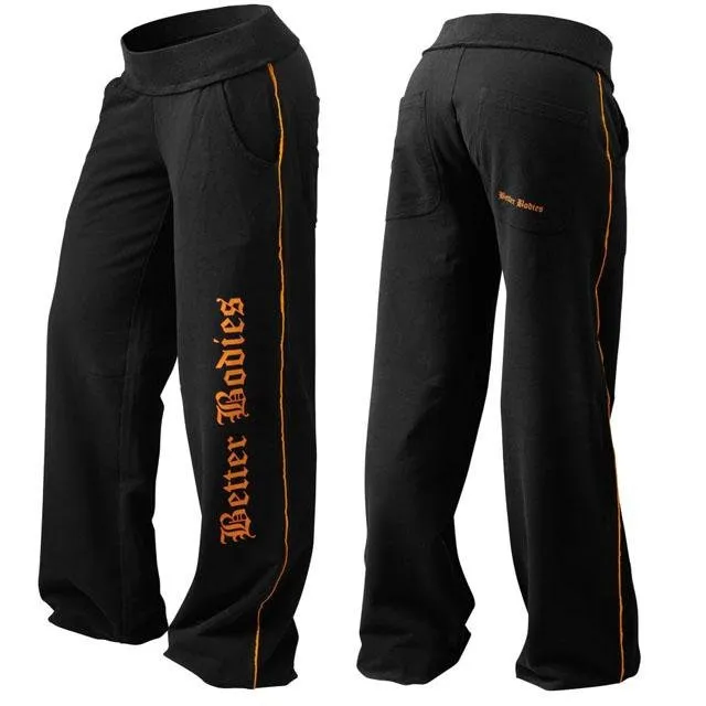 Better Bodies Baggy Soft Pant  - Black-Orange