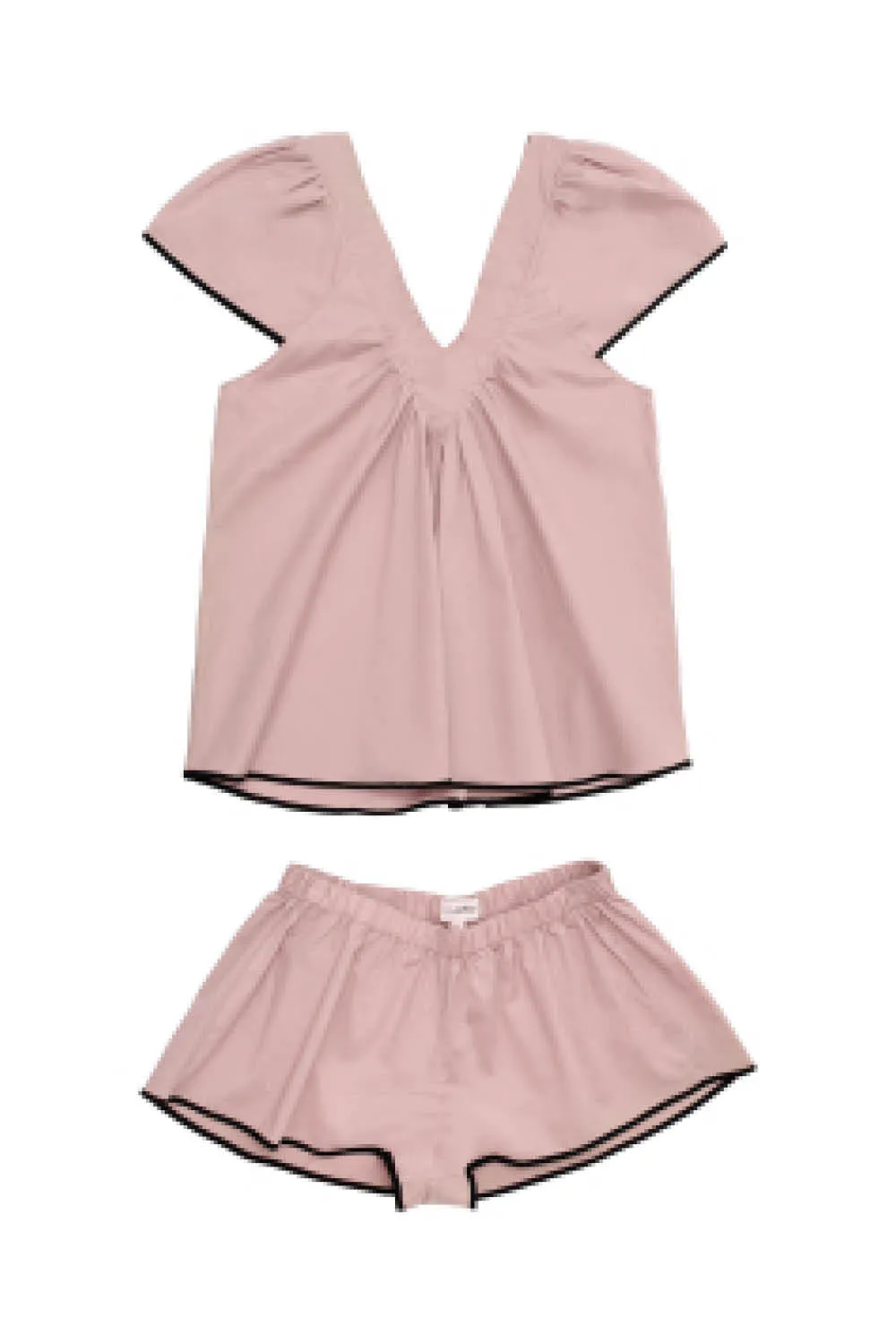 Bianca Pajama Set in Dusty Pink