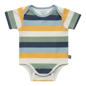 big multi stripe blue cloudstretch™ magnetic bodysuit