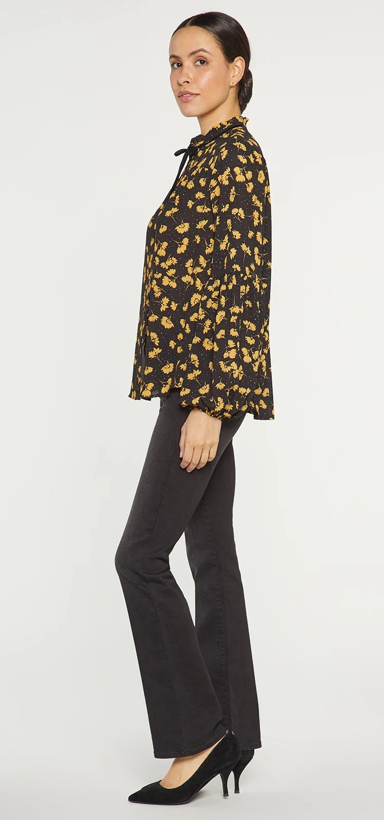 Bishop Sleeve Peasant Blouse Bloemenprint | Eastbank Garden