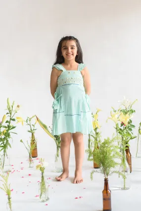 Bombora Bind- Embroidered Organic Cotton Dress For Girls