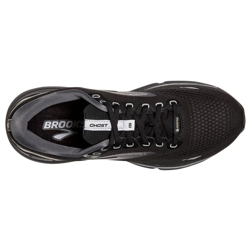 Brooks Ghost 15 GTX (Womens) - Black/Blackened Pearl/Alloy