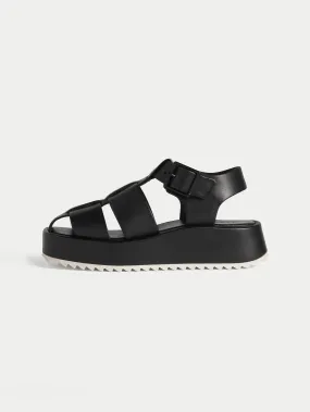 Buxton Wedge Sandal | Black