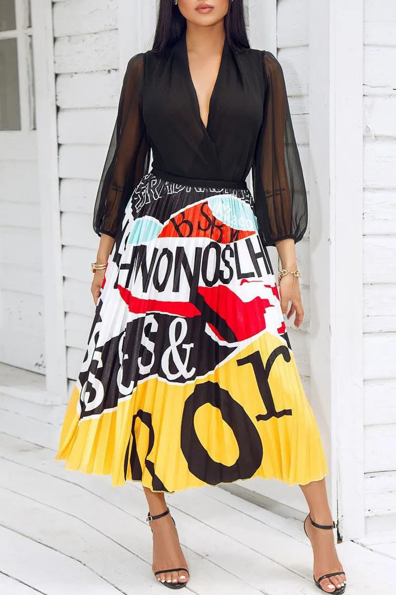 Cartoon Hot Style Pleated Skirt