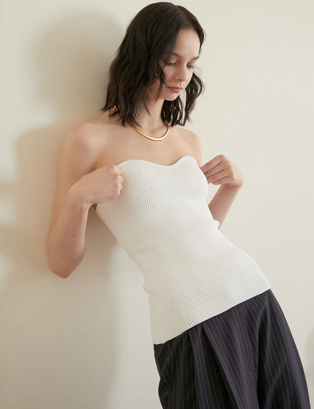 Cass Bustier Knit Top-BESTSELLER