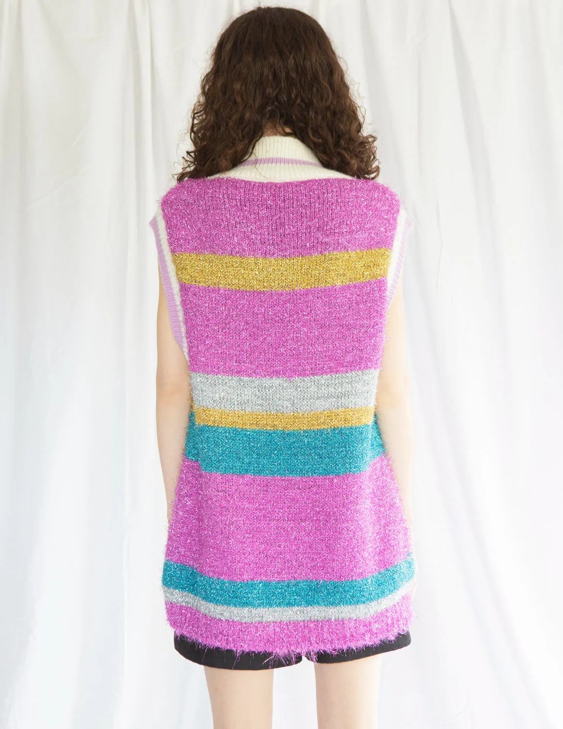 Christmas Vest in Candy Pink