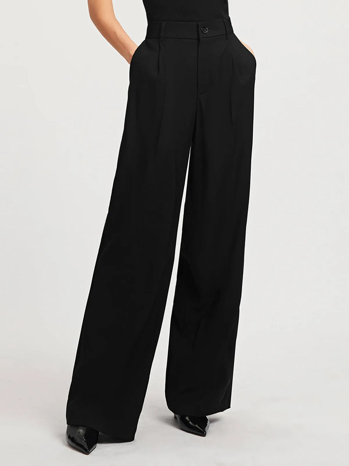 Comfy Everyday High-waisted Wide-leg Pants