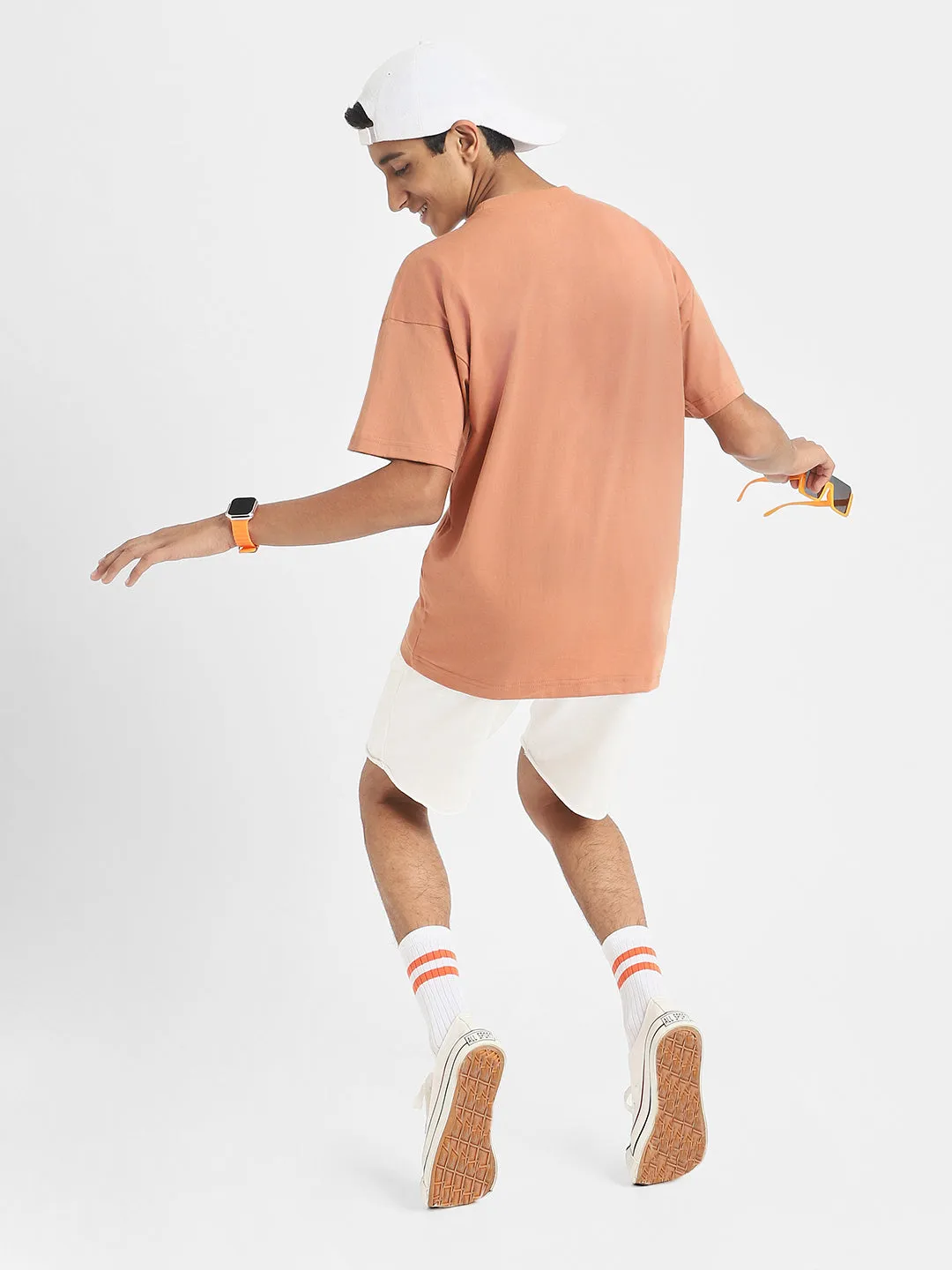 Cork Oversized Solid Boys T-shirt