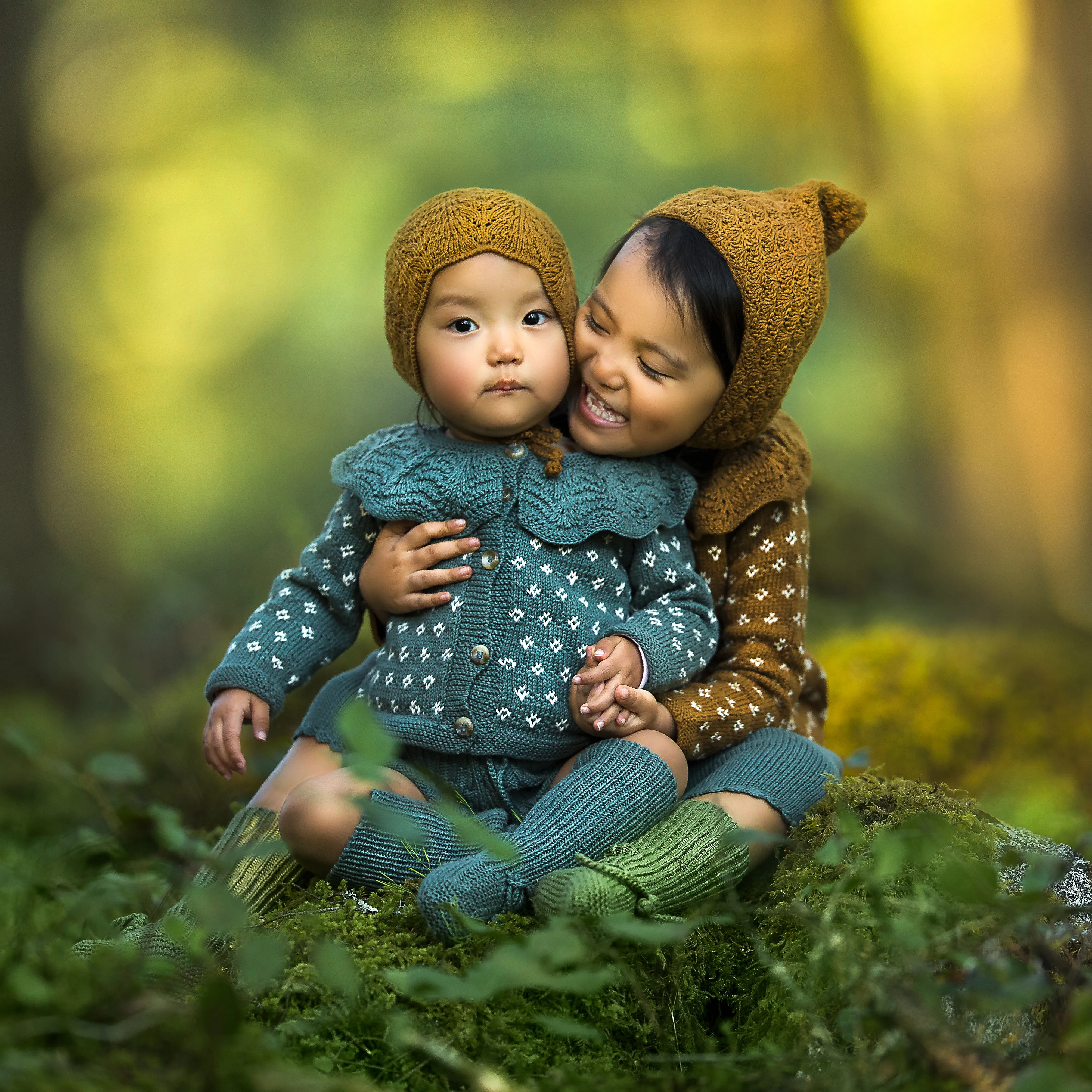 Cotton Lacy Bonnet - Earth Colours