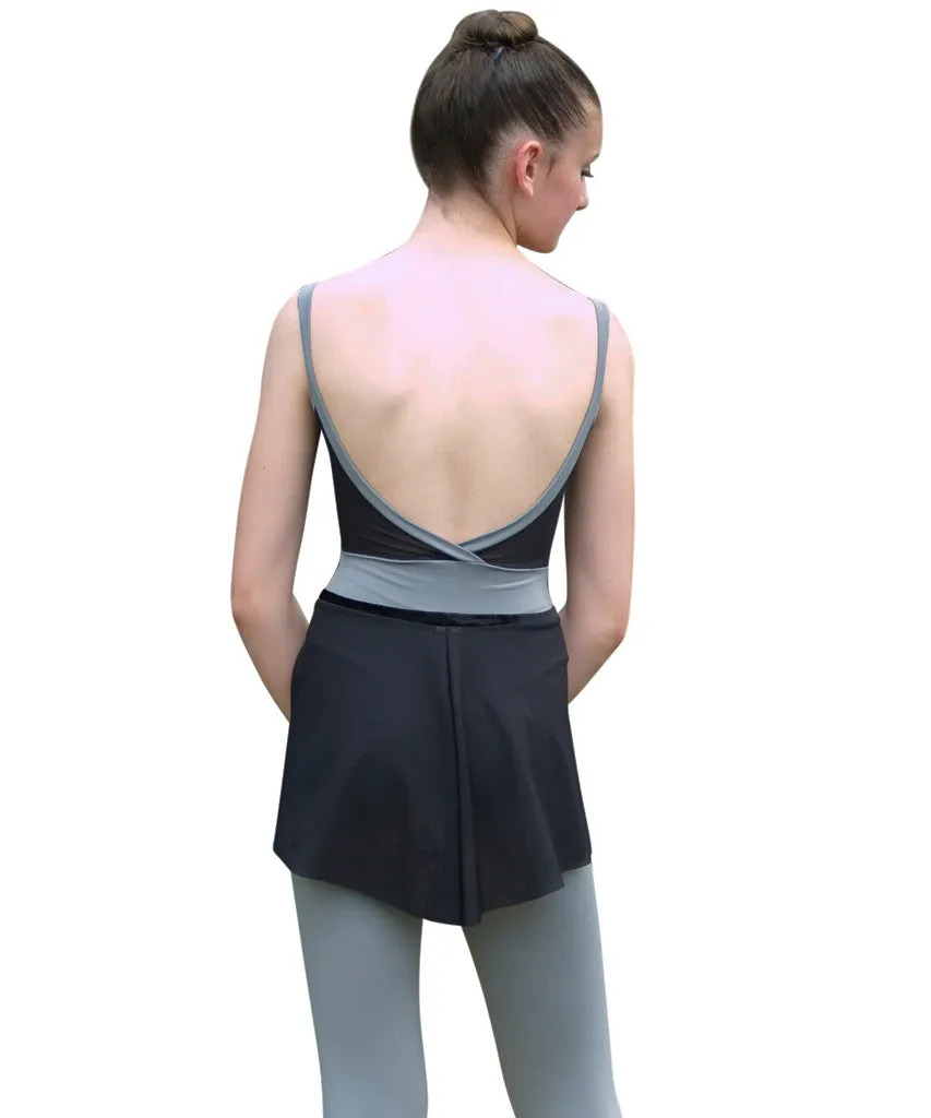 Crossed Back Cami Unitard, Soft Motion with Lace Inset