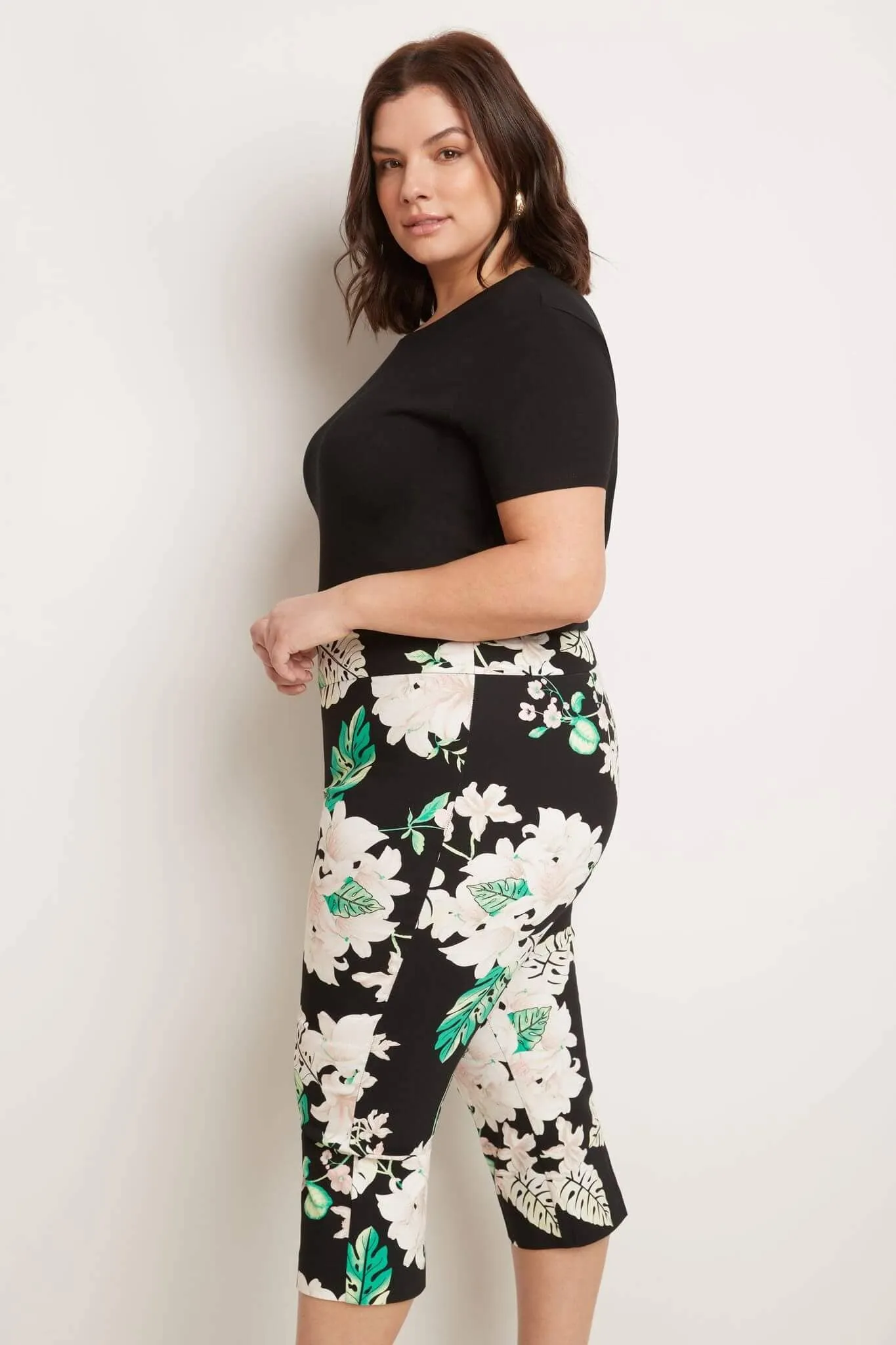 Curvy Capri with Flattering Wide Waistband