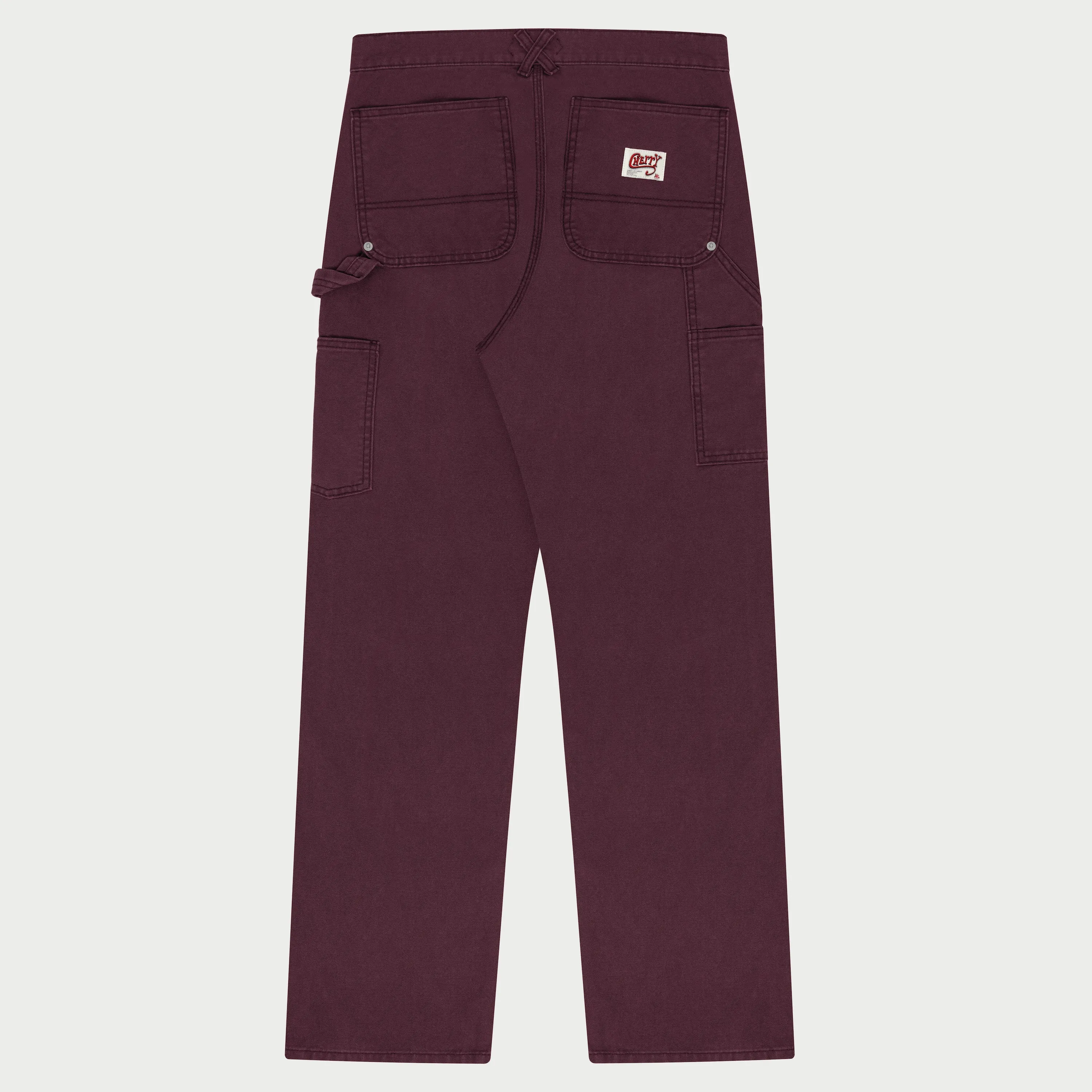 Double Knee Painter Pants (Maroon)