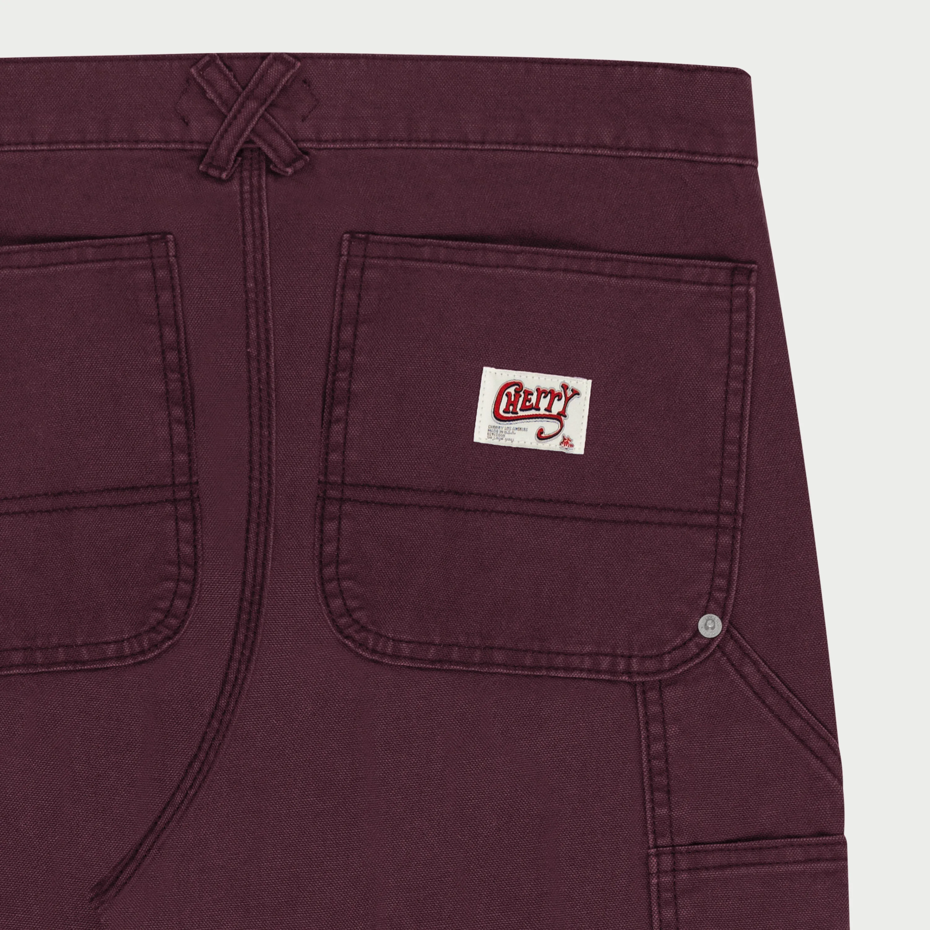 Double Knee Painter Pants (Maroon)