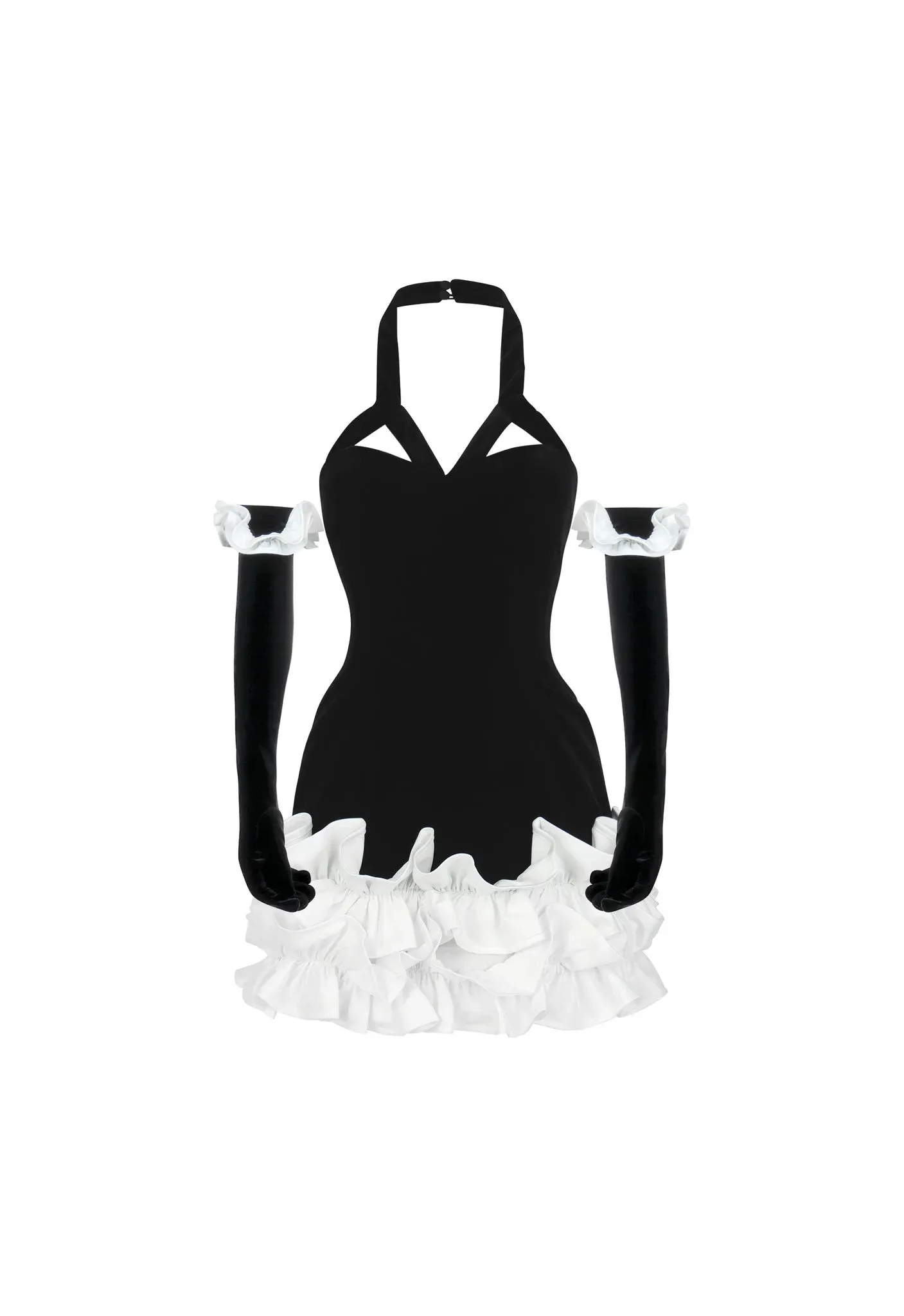 Dreaming Of You Ruffle Dress - Black