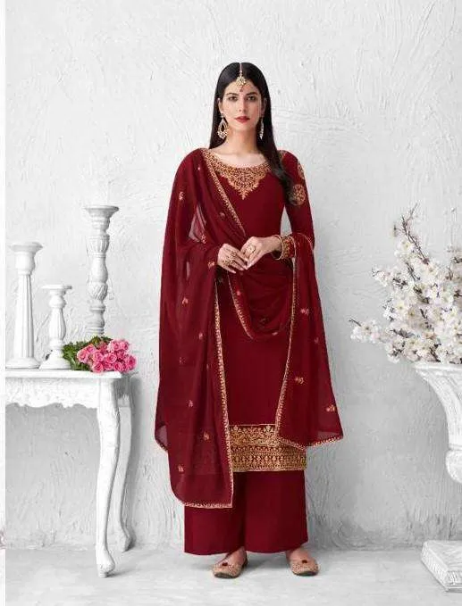 Eid Special Georgette Designer Heavy Embroidered Pakistani Style Dress