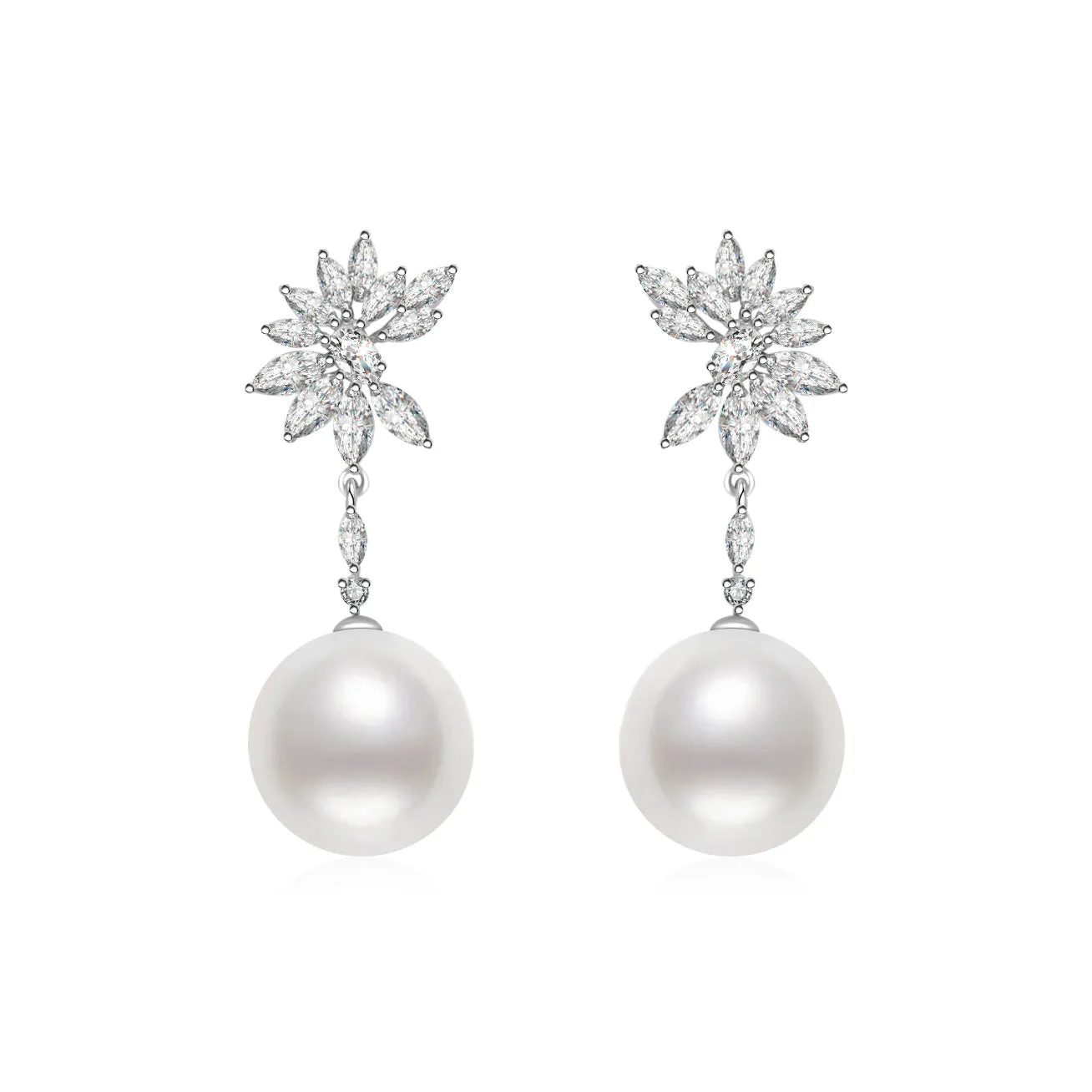 Elegant 18K Solid Gold Edison Pearl Earrings KE00001