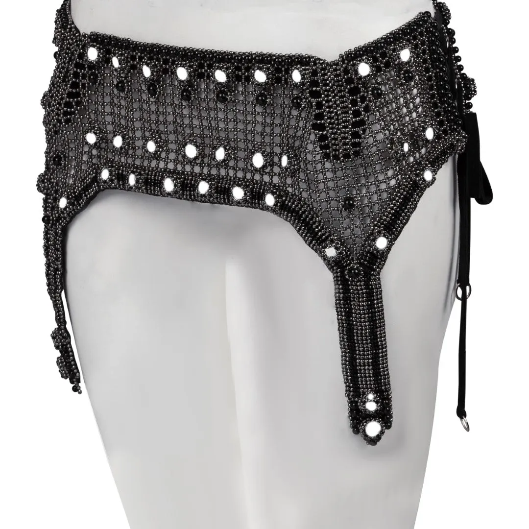 Elohim Modular Garter Belt in Jet Black