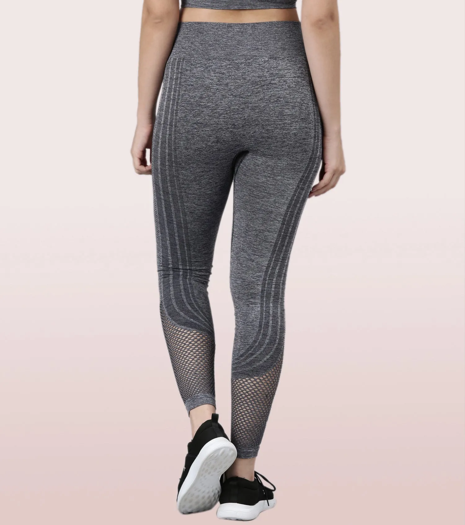 Enamor Dry Fit, High Waist Legging | Seamless Workout Legging With Perforation For Ventilation For Women | A604