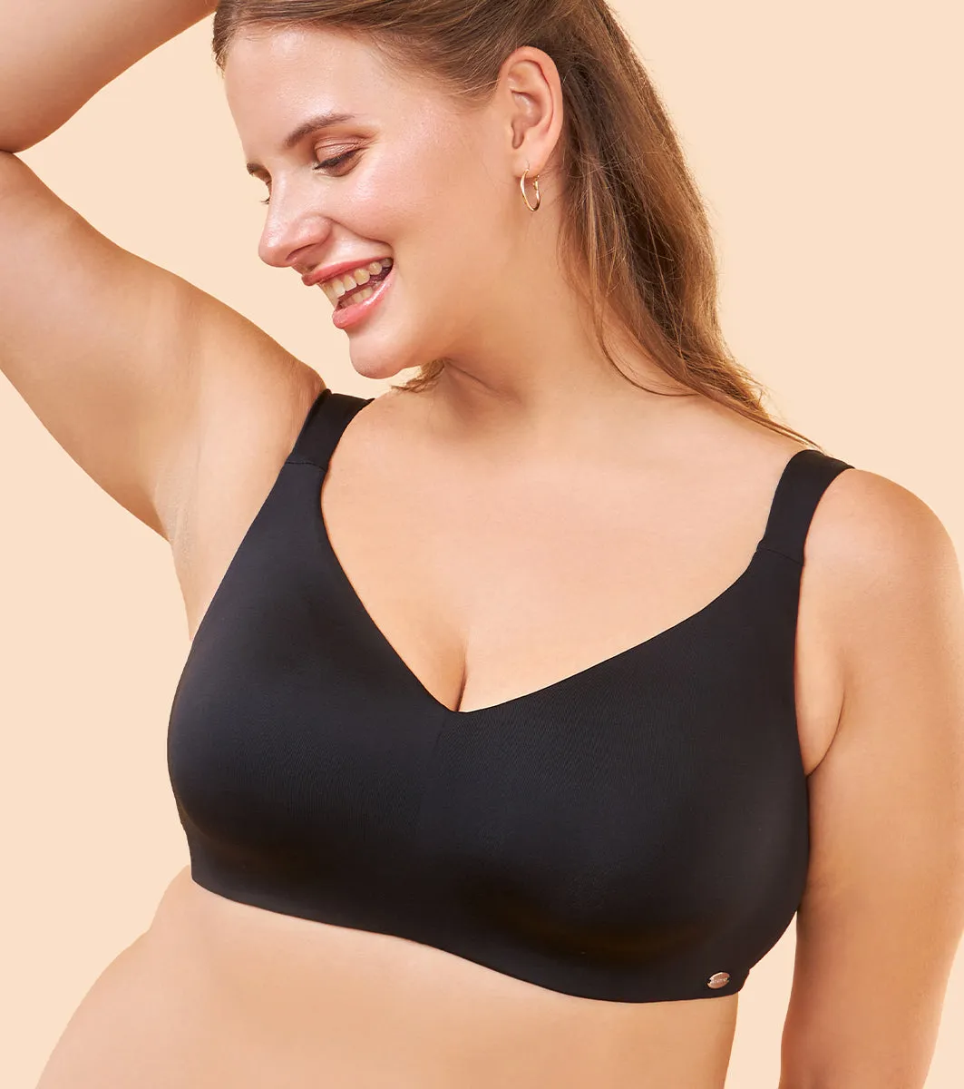 Enamor Pure Ease F121 Ultimate Smoothening Full Support Bra for Women- Full Coverage, Non Padded and Wirefree