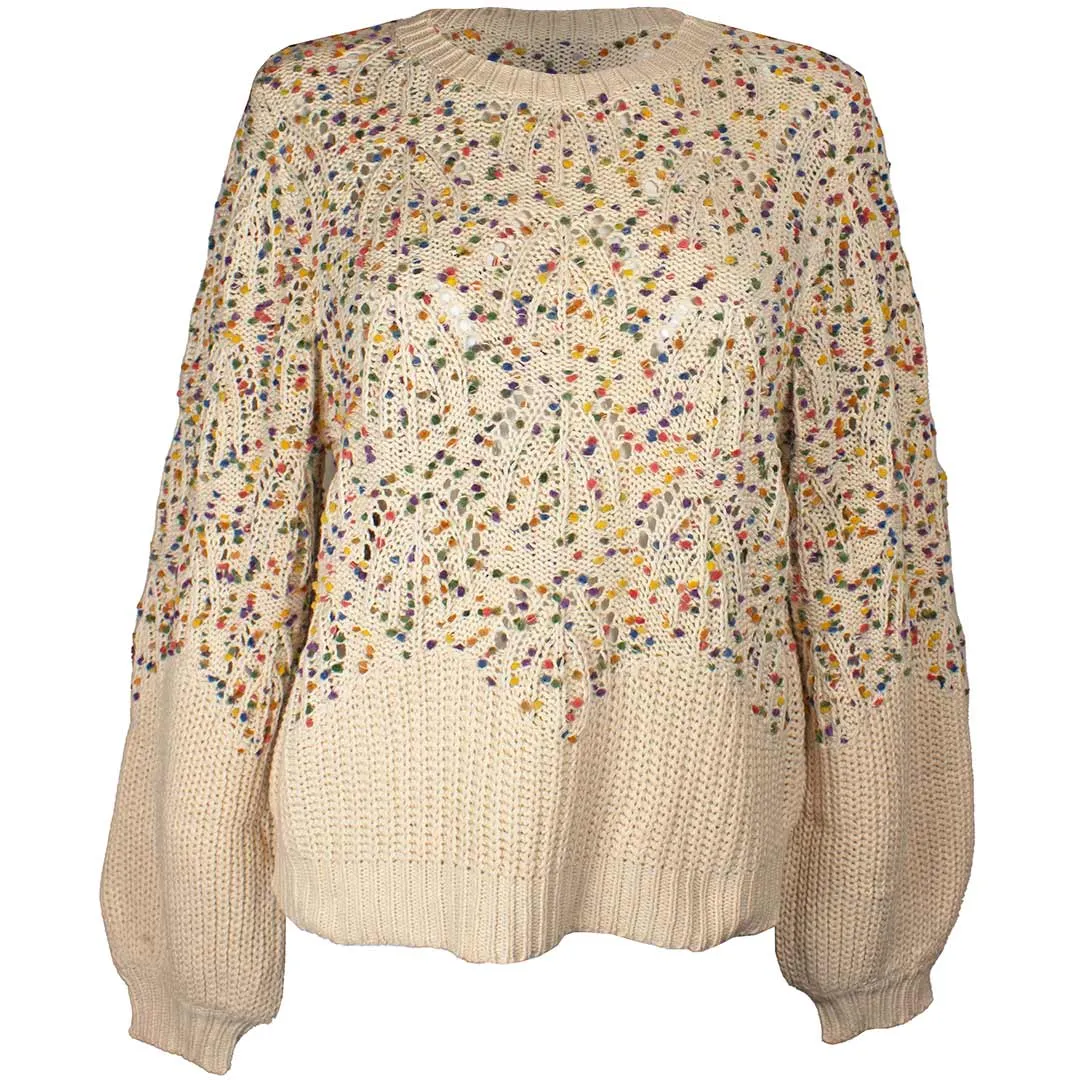 En/Kay Women's Confetti Knit Sweater