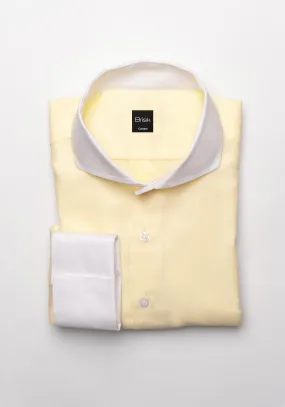 Fine Pastel Yellow Poplin Shirt