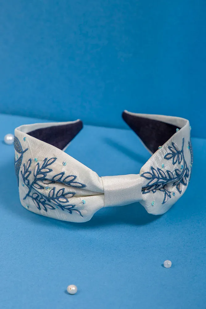 Foliate Embroidered Hairband