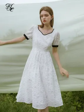 French Dress, Elegant Cotton