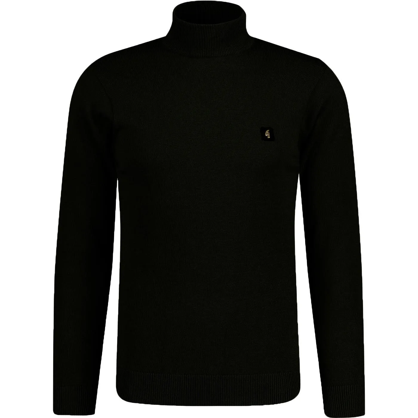 Gabicci Vintage Duke Turtleneck Jumper Black