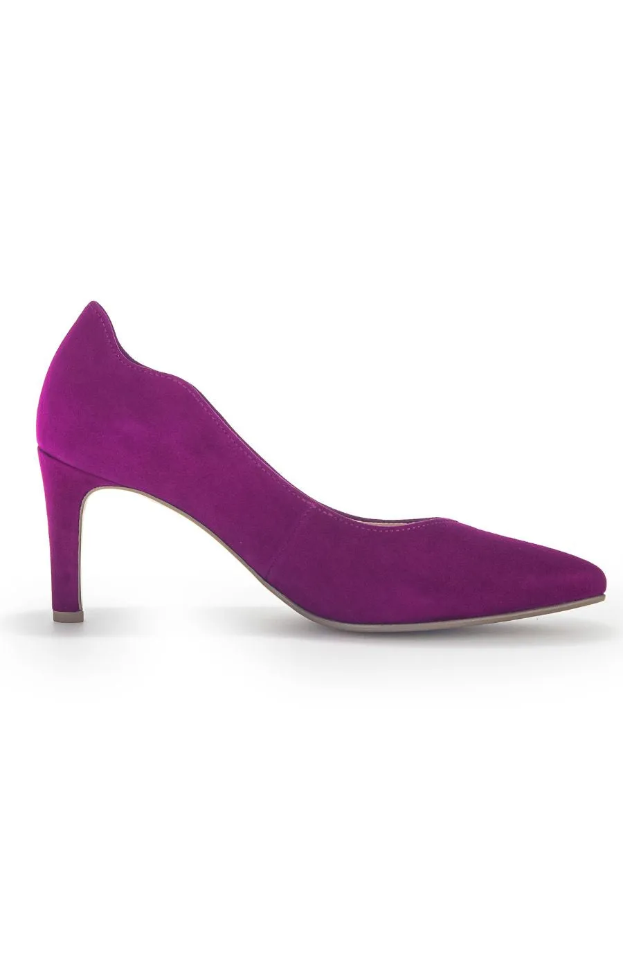 Gabor Magenta Waved Heel