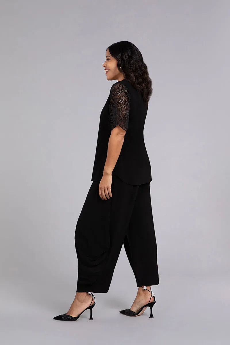 Go To Classic T with Lace | Black