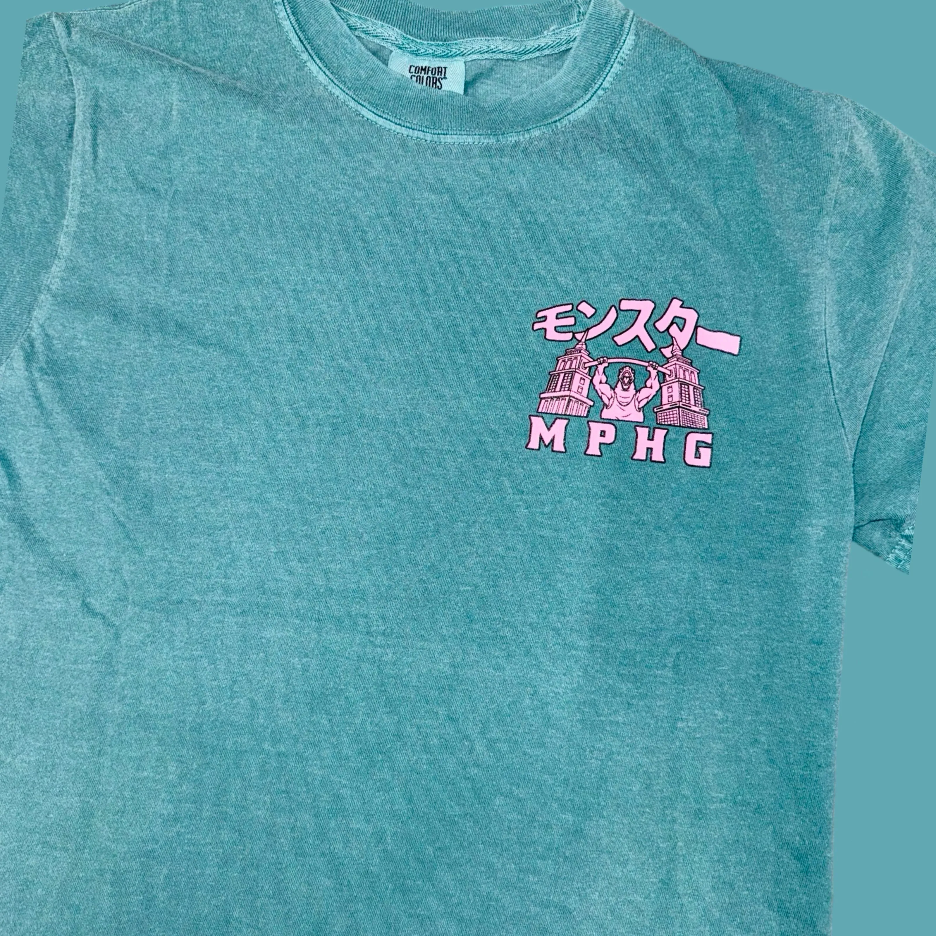 Godzilla 808: Pink on Teal, Comfort Fit