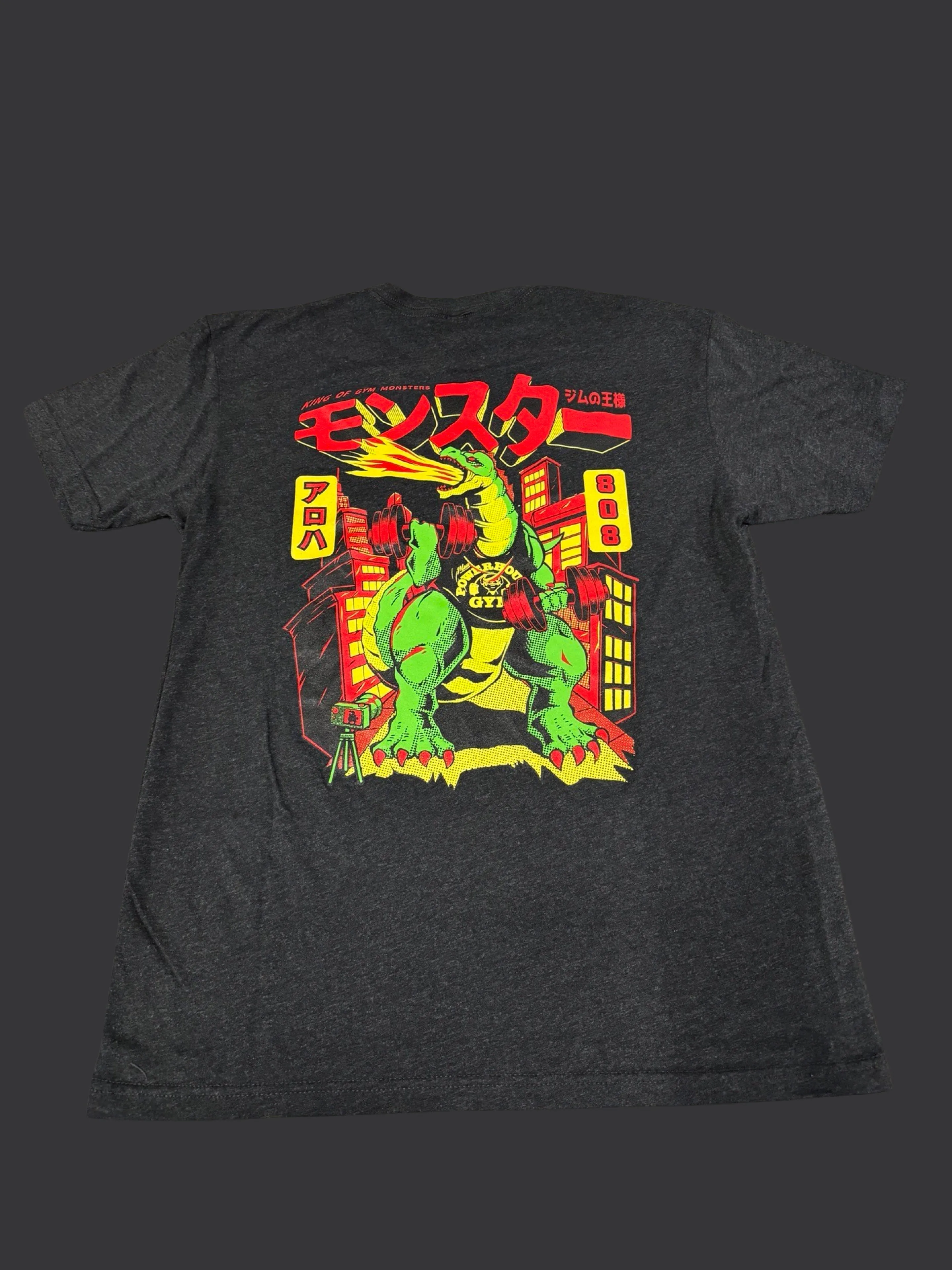 Godzilla 808: Red/Yellow/Green on Black, Active Fit