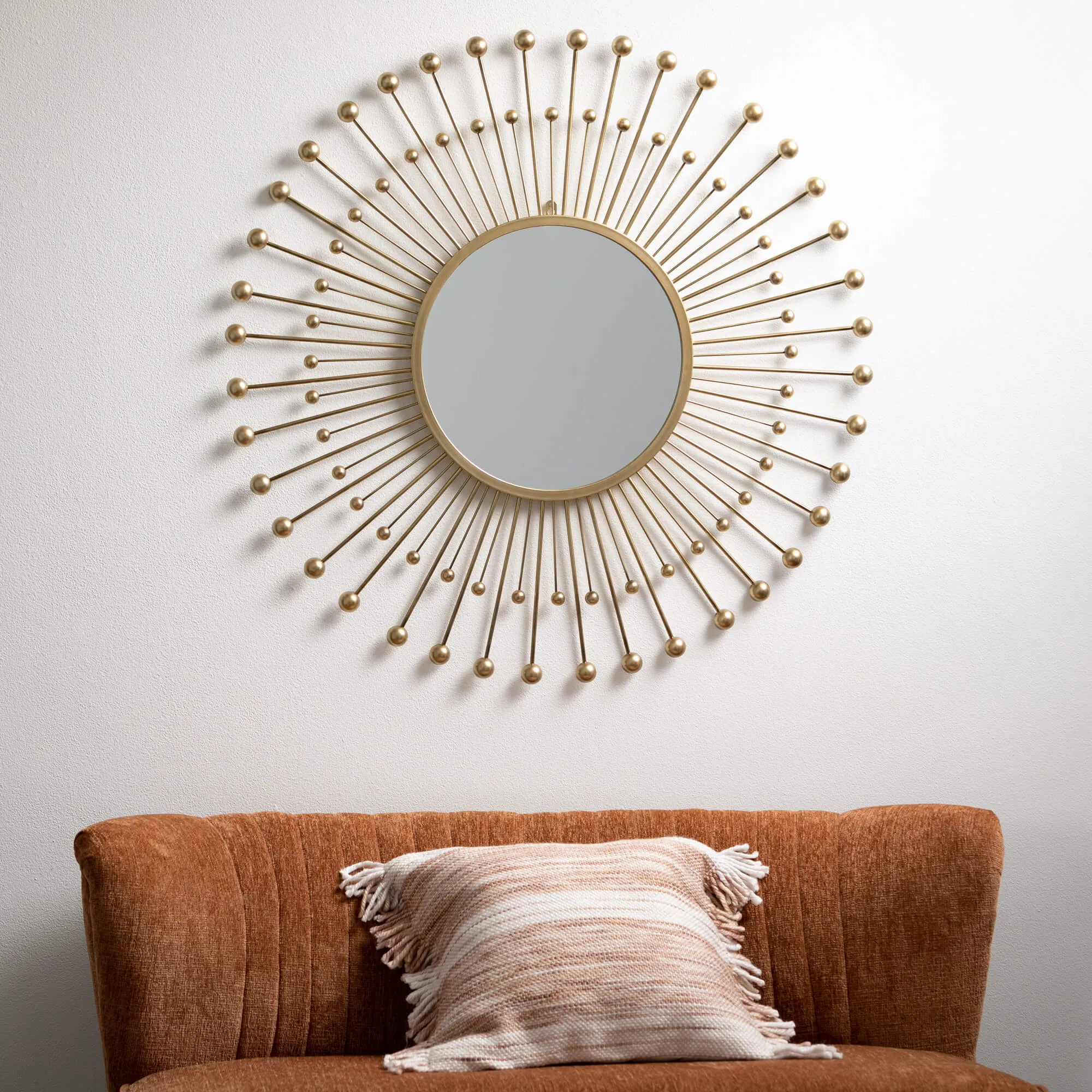 Gold Mid-Century Modern Mirror