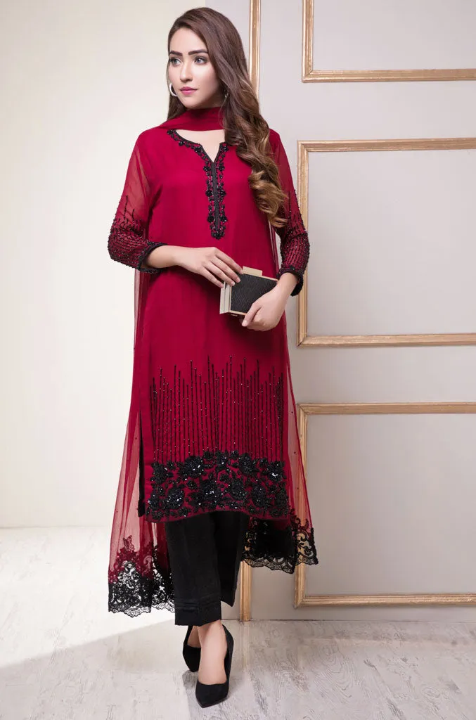 Handwork Embroidered Chiffon 3pc Suit | SHAHIZAIB Vol 2 | S743