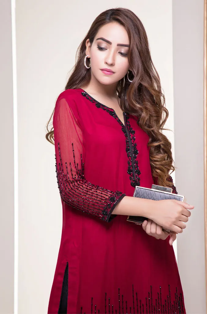 Handwork Embroidered Chiffon 3pc Suit | SHAHIZAIB Vol 2 | S743