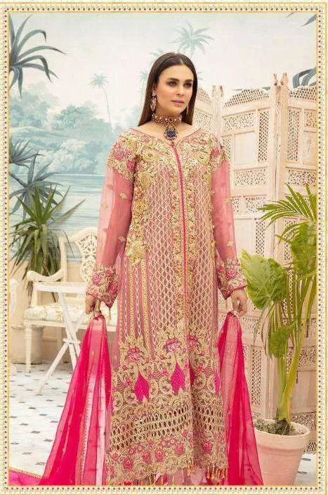 Heavy Rosmeen Pakistani Style Elegant Festive Collection